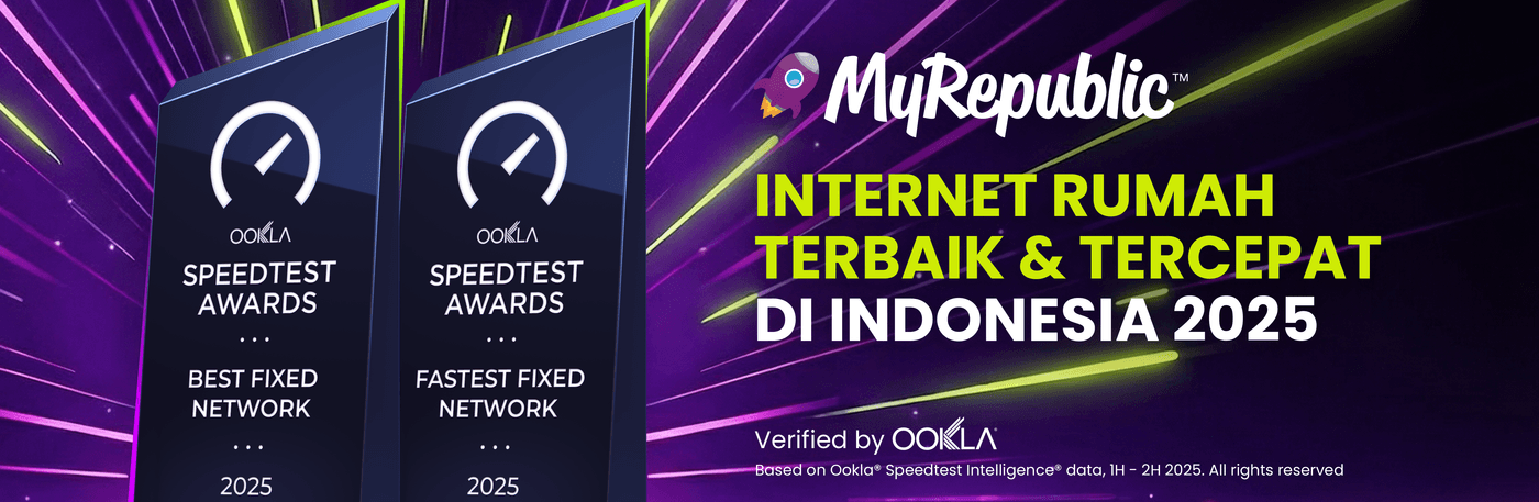 MyRepublic Indonesia Wins 2 Ookla Speedtest Awards™: Best Fastest Fixed Network in Indonesia