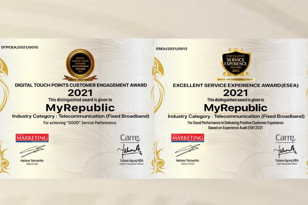 Digital Touch Points Customer Engagement Award and Excellent Service Experience Award 2021